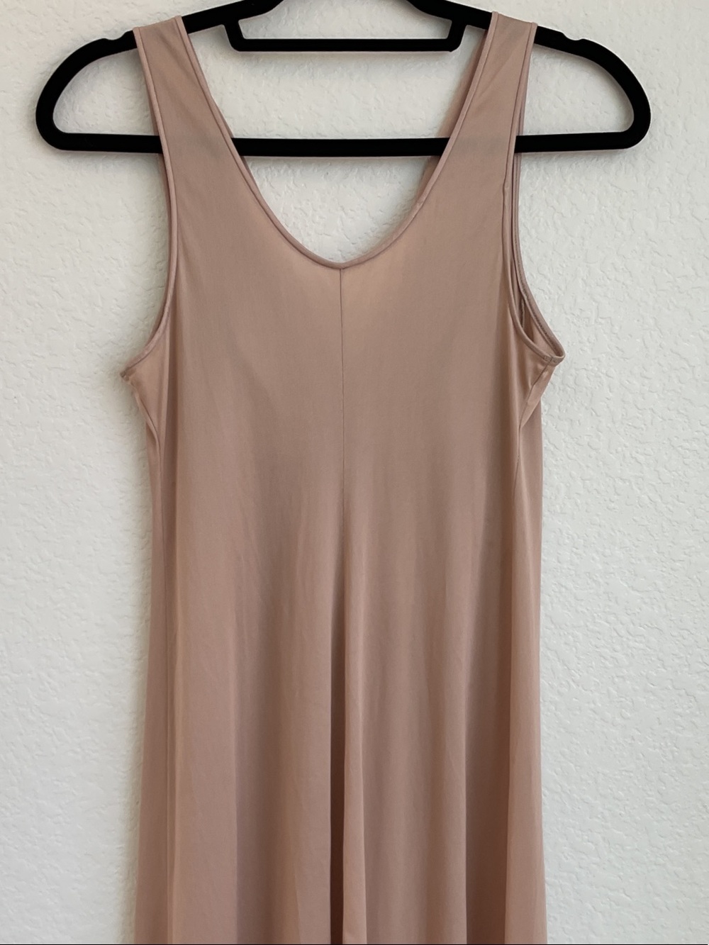 Vintage Texsheen Blush Lace-Trim Maxi Dress | small - Picture 6 of 16